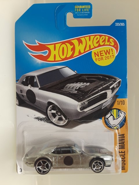 Hot Wheels custom 67 Pontiac Firebird New for 2017 #335/365 muscle mania #1/10